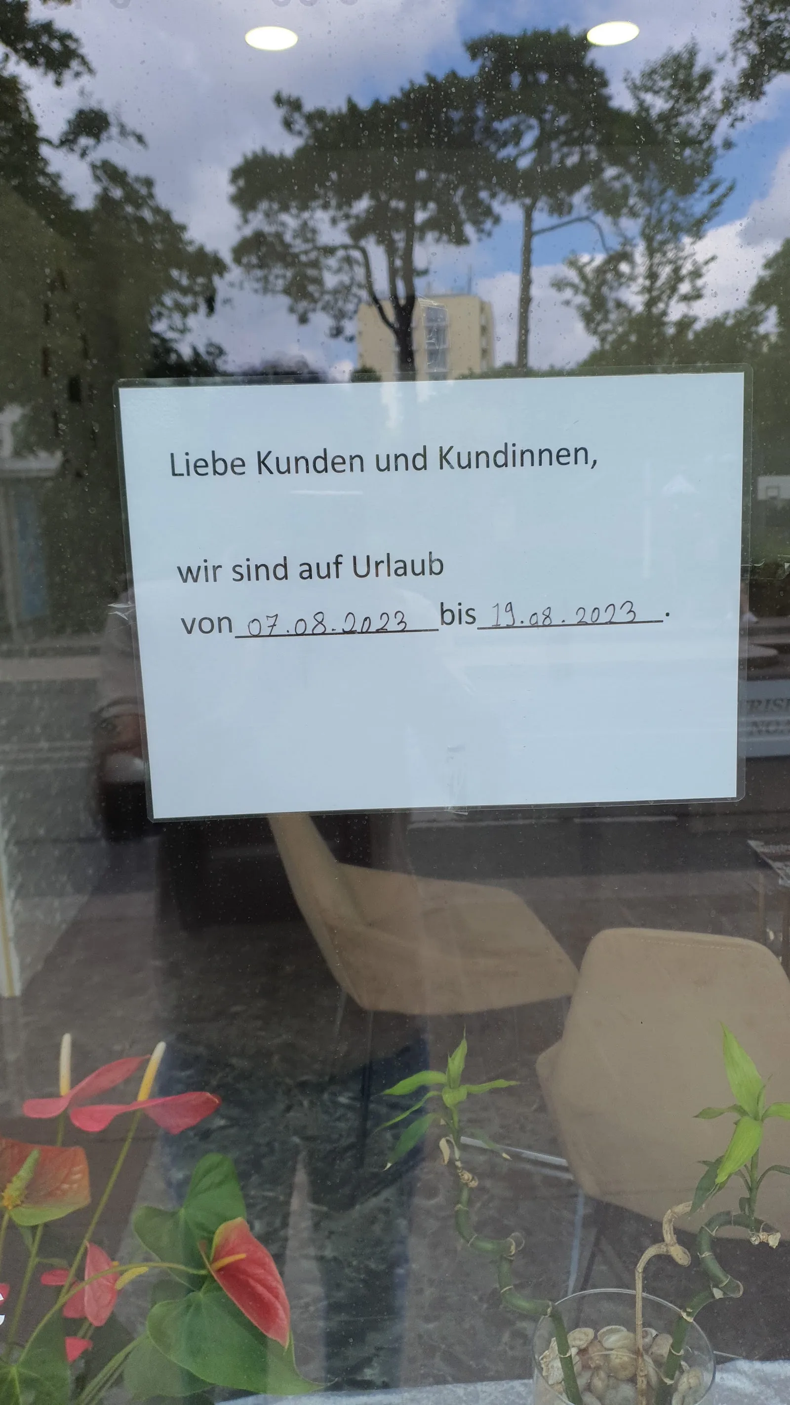 Blick in den Salon